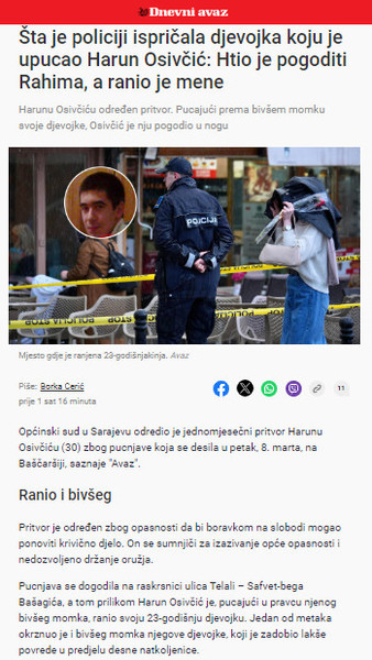 Bosnia-and-Herzegovina-avmp/Sta-je-policiji-ispricala-djevojka-koju-je-upucao-Harun-Osivci