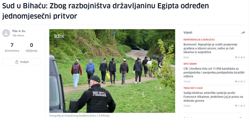 Bosnia-and-Herzegovina-avmp/Sud-u-Bihacu-Zbog-razbojnistva-drzavljaninu-Egipta-odreden-jednomjesecni-pritvor_1