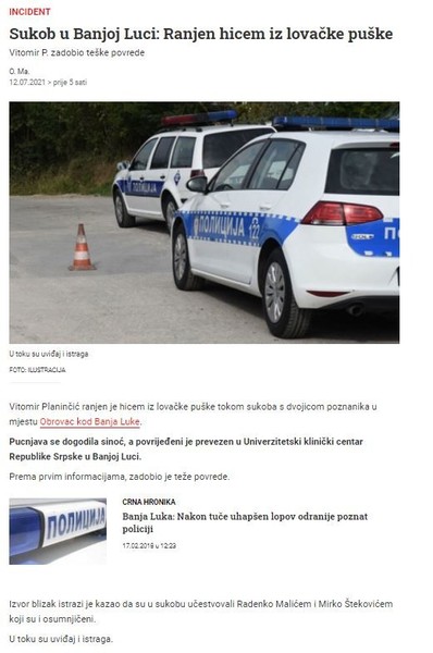 Bosnia-and-Herzegovina-avmp/Sukob-u-Banjoj-Luci_-Ranjen-hicem-iz-lovacke-puske