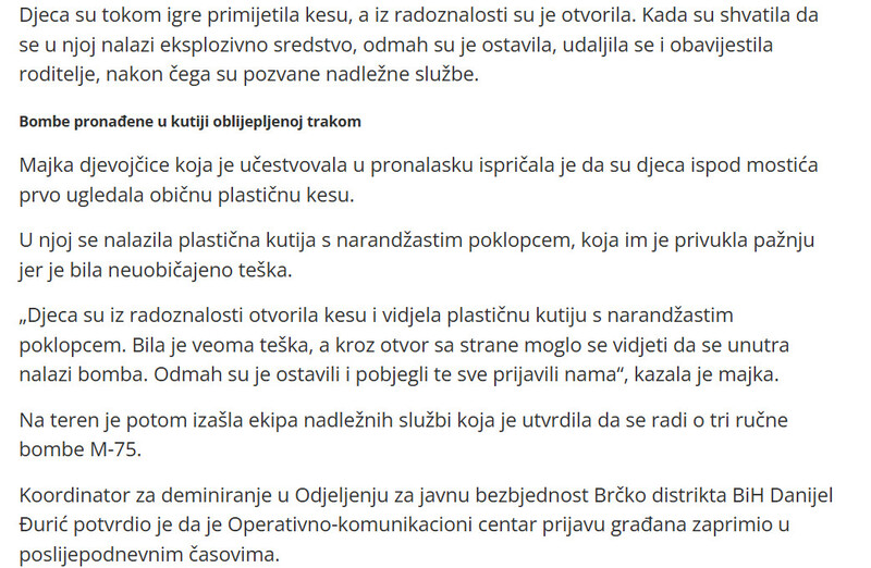 Bosnia-and-Herzegovina-avmp/Tokom-igre-djeca-pronasla-tri-rucne-bombe-ispod-mosta_2