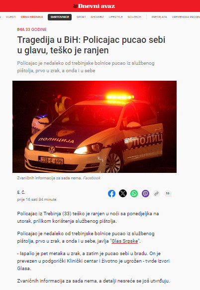 Bosnia-and-Herzegovina-avmp/Tragedija-u-BiH_-Policajac-pucao-sebi-u-glavu-tesko-je-ranjen