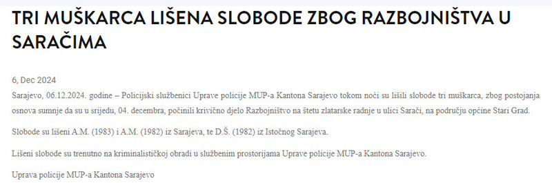 Bosnia-and-Herzegovina-avmp/Tri-muskarca-lisena-slobode-zbog-razbojnistva-u-Saracima-_-Min