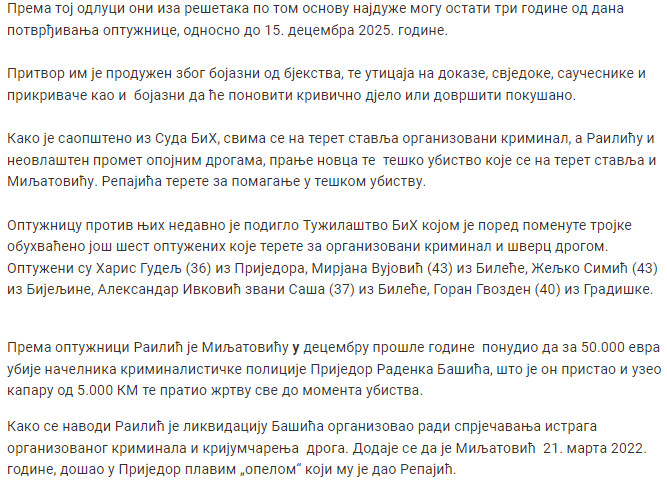Bosnia-and-Herzegovina-avmp/Trojka-optuzena-za-ubistvo-Basica-ostaje-iza-brave-do-izricanj_1