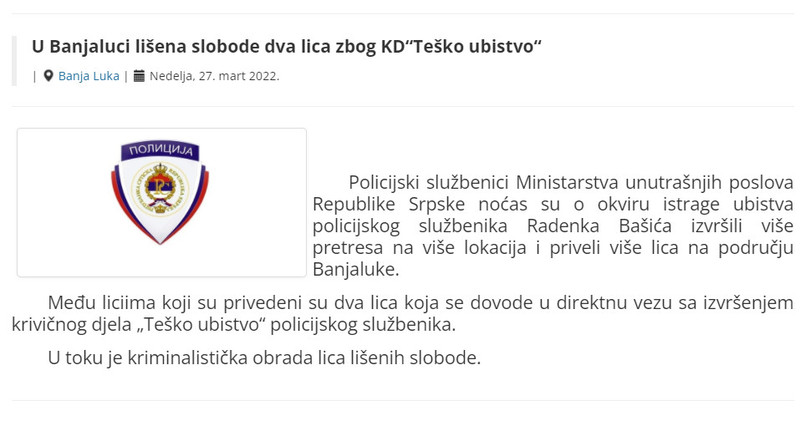 Bosnia-and-Herzegovina-avmp/U-Banjaluci-lisena-slobode-dva-lica-zbog-KDTesko-ubistvo