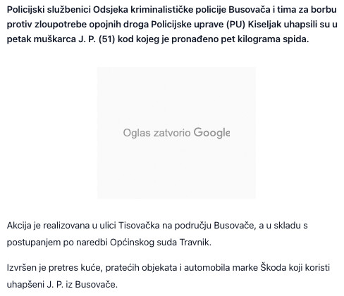 Bosnia-and-Herzegovina-avmp/U-Busovaci-pronadeno-pet-kilograma-spida-uhapsen-51-godisnjak