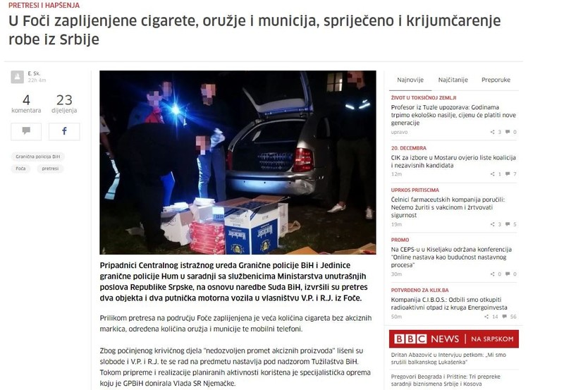 Bosnia-and-Herzegovina-avmp/U-Foci-zaplijenjene-cigarete-oruzje-i-municija-sprijeceno-i-kr_3