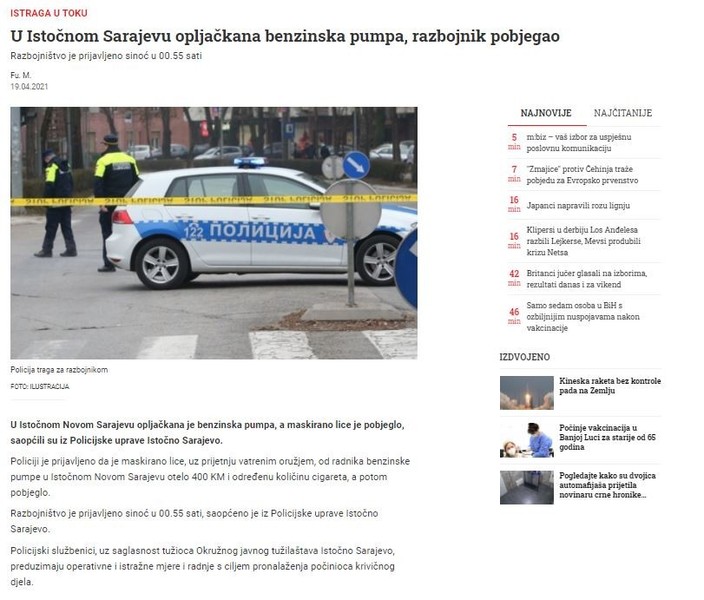 Bosnia-and-Herzegovina-avmp/U-Istocnom-Sarajevu-opljackana-benzinska-pumpa-razbojnik-pobje
