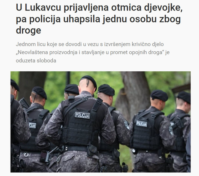 Bosnia-and-Herzegovina-avmp/U-Lukavcu-prijavljena-otmica-djevojke-pa-policija-uhapsila-jednu-osobu-zbog-droge_1