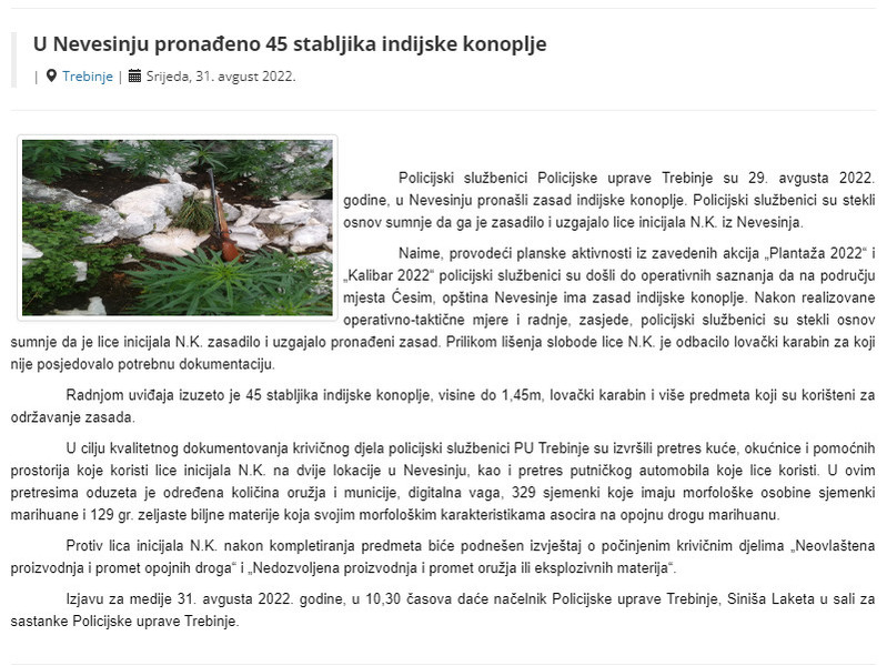 Bosnia-and-Herzegovina-avmp/U-Nevesinju-pronadeno-45-stabljika-indijske-konoplje