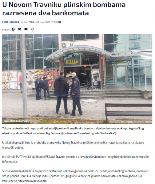 Bosnia-and-Herzegovina-avmp/U-Novom-Travniku-plinskim-bombama-raznesena-dva-bankomata
