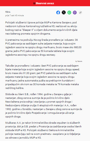 Bosnia-and-Herzegovina-avmp/U-Sarajevu-uhapsene-dvije-osobe_-Pronadena-veca-kolicina-droge