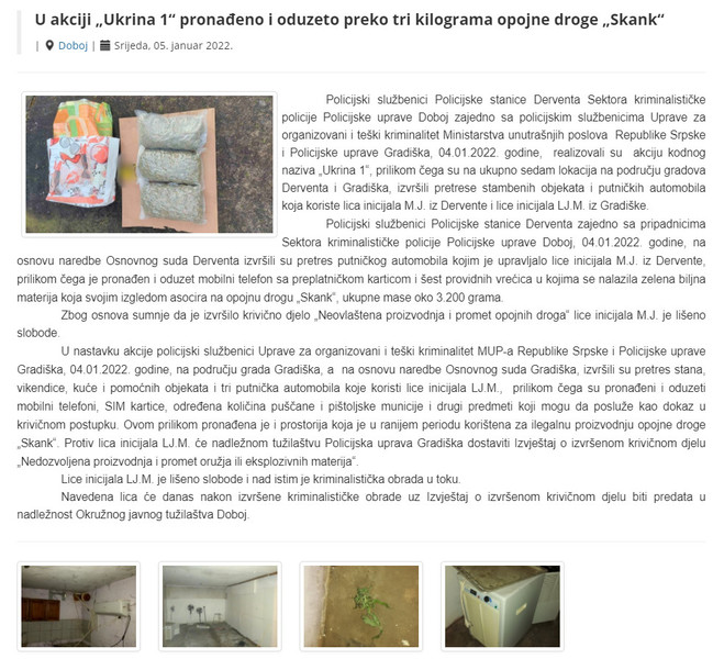 Bosnia-and-Herzegovina-avmp/U-akciji-Ukrina-1-pronadeno-i-oduzeto-preko-tri-kilograma-opoj