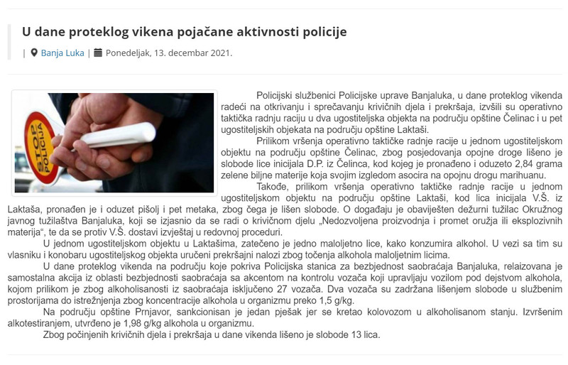 Bosnia-and-Herzegovina-avmp/U-dane-proteklog-vikena-pojacane-aktivnosti-policije