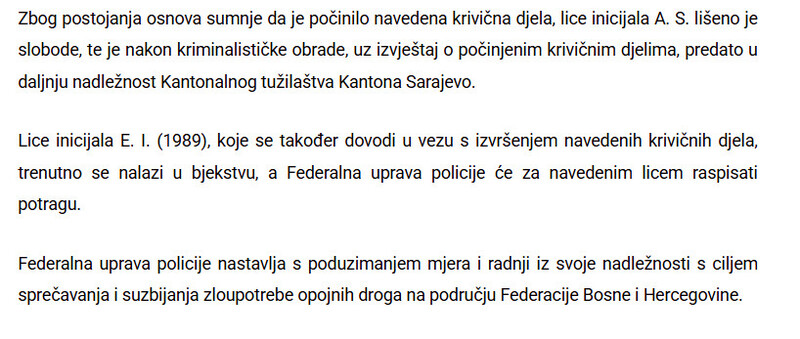Bosnia-and-Herzegovina-avmp/U-operativnoj-akciji-OLIMP-oduzeta-veca-kolicina-opojne-droge-oruzje-i-eksplozivna-sredstva