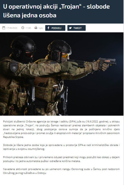 Bosnia-and-Herzegovina-avmp/U-operativnoj-akciji-Trojan---slobode-lisena-jedna-osoba---SIP