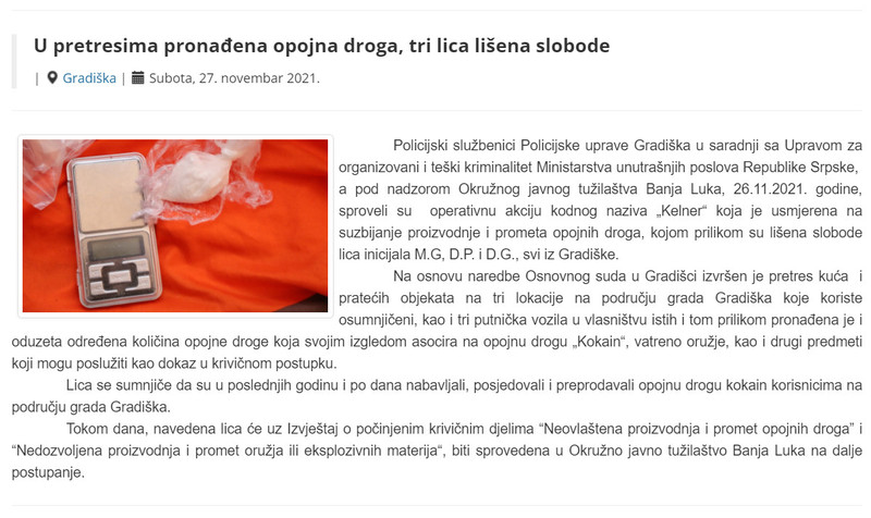Bosnia-and-Herzegovina-avmp/U-pretresima-pronadena-opojna-droga-tri-lica-lisena-slobode
