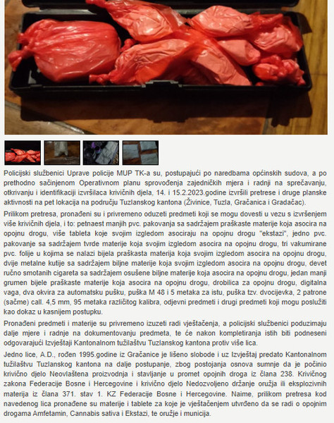 Bosnia-and-Herzegovina-avmp/U-pretresima-pronadjeno-oruzje-municija-i-opojna-droga_1
