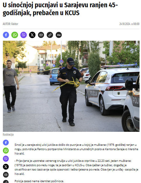 Bosnia-and-Herzegovina-avmp/U-sinocnjoj-pucnjavi-u-Sarajevu-ranjen-45-godisnjak-prebacen-u