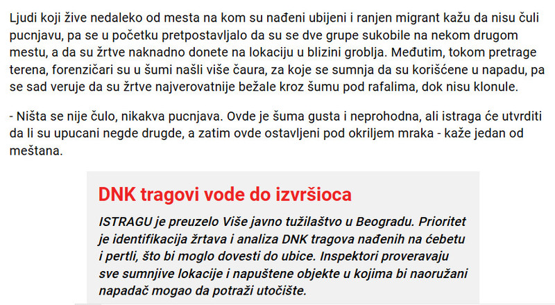Bosnia-and-Herzegovina-avmp/UBICA-PUCAO-U-LEDA-U-obracunu-migranata-kod-Obrenovca-usmrcena-jedna-osoba_3