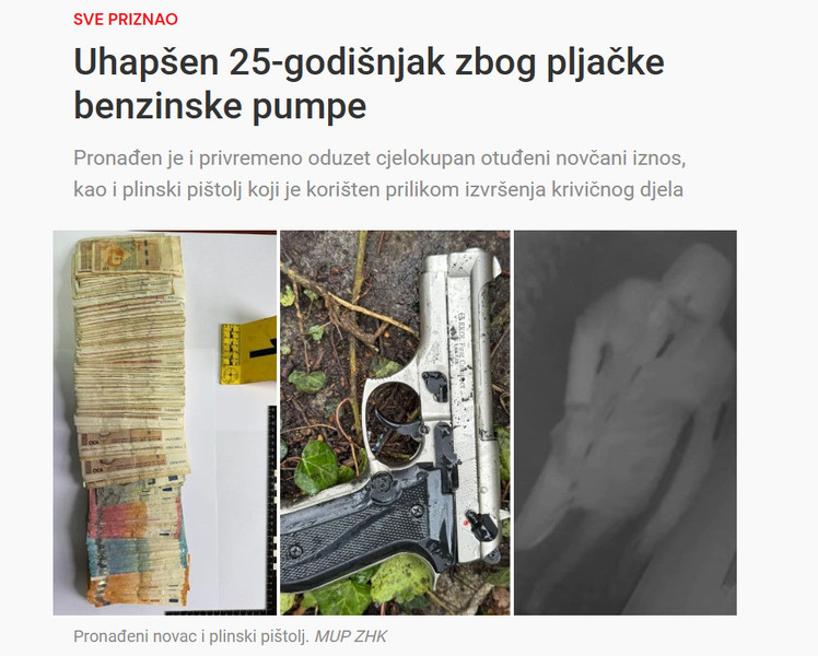 Bosnia-and-Herzegovina-avmp/Uhapsen-25-godisnjak-zbog-pljacke-benzinske-pumpe_1