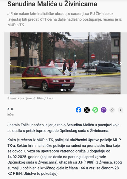 Bosnia-and-Herzegovina-avmp/Uhapsen-Jasmin-Folic-koji-je-ranio-Senudina-Malica-u-Zivinicam