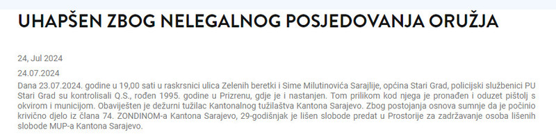Bosnia-and-Herzegovina-avmp/Uhapsen-zbog-nelegalnog-posjedovanja-oruzja-_-Ministarstvo-unu