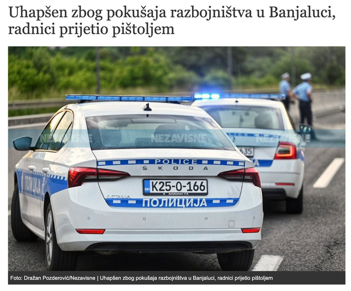 Bosnia-and-Herzegovina-avmp/Uhapsen-zbog-pokusaja-razbojnistva-u-Banjaluci-radnici-prijeti