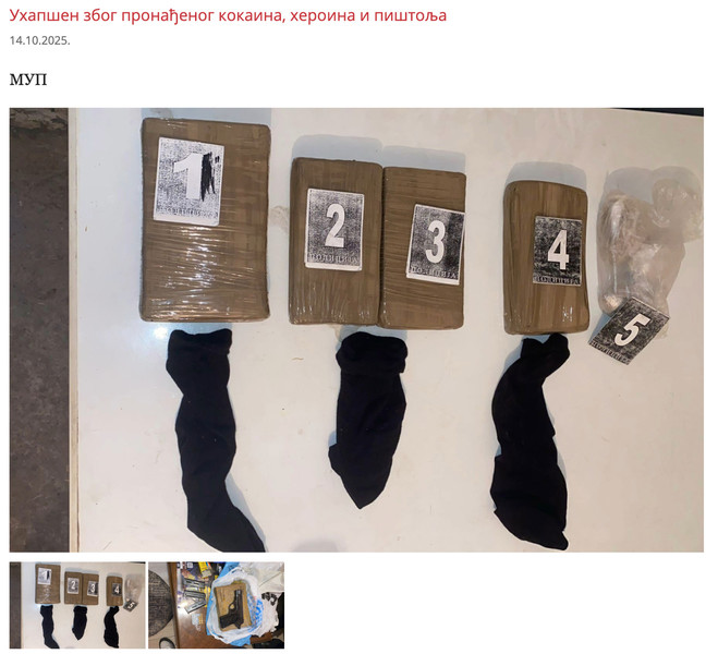 Bosnia-and-Herzegovina-avmp/Uhapsen-zbog-pronadjenog-kokaina-heroina-i-pistolja