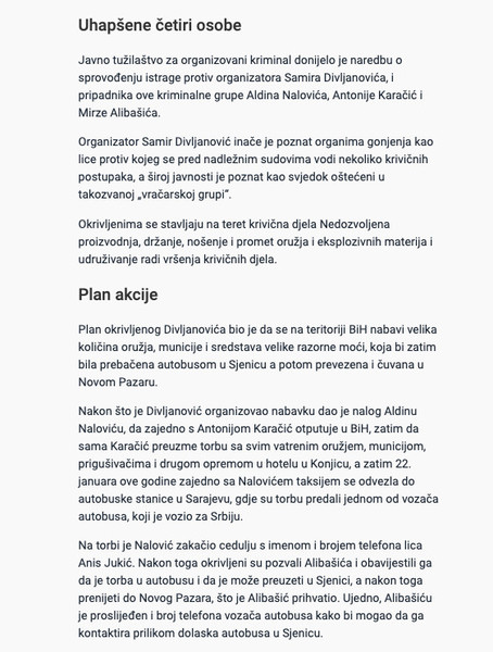 Bosnia-and-Herzegovina-avmp/Uhapsena-cetvoroclana-grupa-pokusali-iz-BiH-krijumcariti-oruzj_1