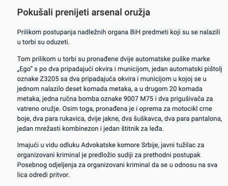 Bosnia-and-Herzegovina-avmp/Uhapsena-cetvoroclana-grupa-pokusali-iz-BiH-krijumcariti-oruzj_2
