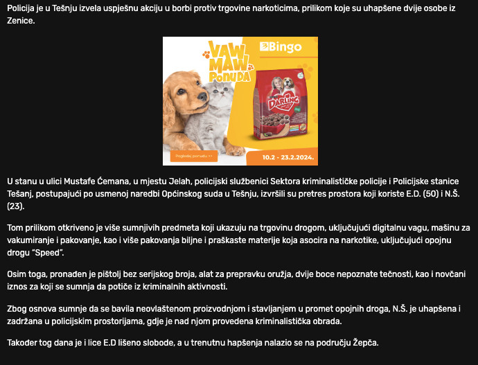 Bosnia-and-Herzegovina-avmp/Uhapsene-dvije-osobe-u-Tesnju_-Policija-pronasla-drogu-oruzje-_1