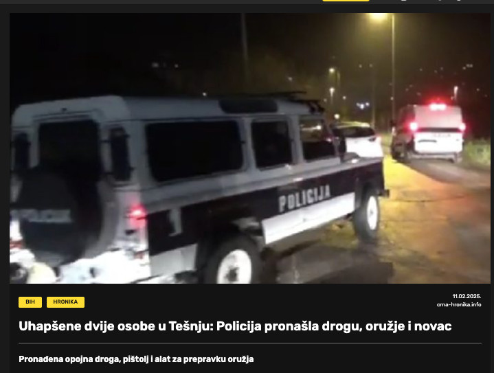 Bosnia-and-Herzegovina-avmp/Uhapsene-dvije-osobe-u-Tesnju_-Policija-pronasla-drogu-oruzje-