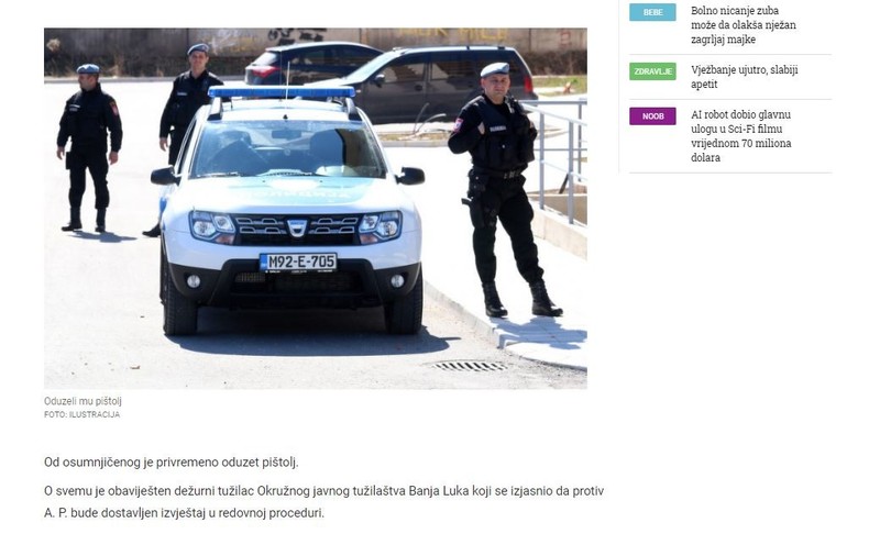 Bosnia-and-Herzegovina-avmp/Uhvacen-muskarac-koji-je-pucao-u-parkirani-automobil_2