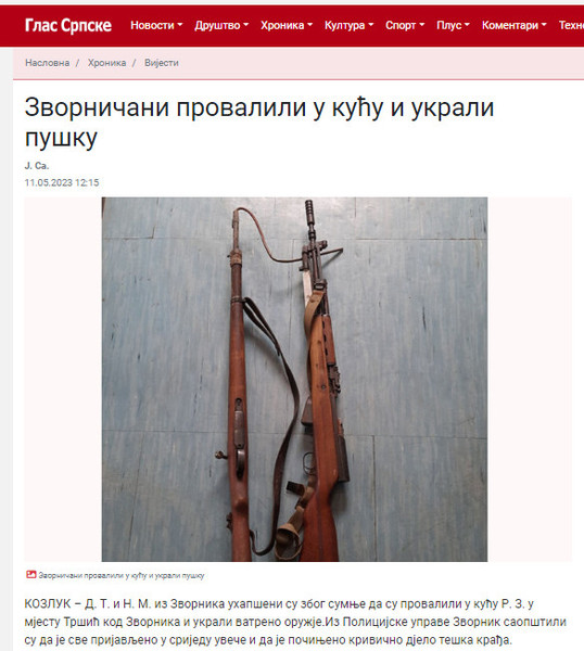 Bosnia-and-Herzegovina-avmp/Ukrali-pusku
