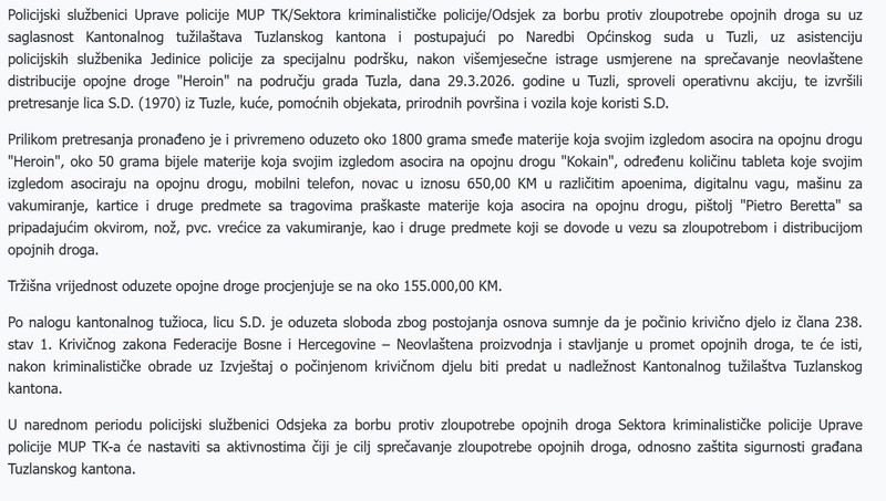 Bosnia-and-Herzegovina-avmp/Uprava-policije---U-nastavku-ativnosti-na-sprecavanju-distribucije-opojnih-droga-u-Tuzli-oduzeto-18-kg-droge_1