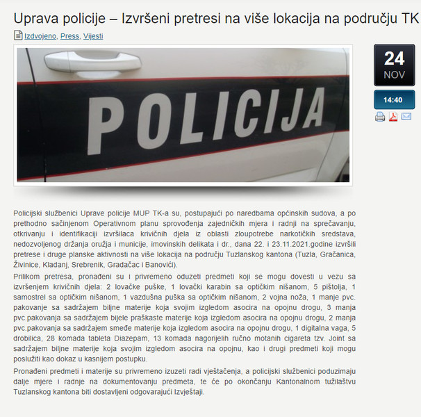 Bosnia-and-Herzegovina-avmp/Uprava-policije--Izvrseni-pretresi-na-vise-lokacija-na-podrucj_1