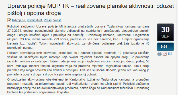 Bosnia-and-Herzegovina-avmp/Uprava-policije-MUP-TK--realizovane-planske-aktivnosti-oduzet-