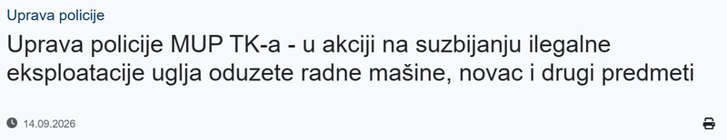 Bosnia-and-Herzegovina-avmp/Uprava-policije-MUP-TK-a---u-akciji-na-suzbijanju-ilegalne-eksploatacije-uglja-oduzete-radne-masine-novac-i-drugi-predmeti