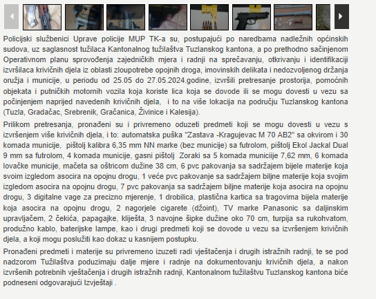 Bosnia-and-Herzegovina-avmp/Uprava-policije-MUP-TK-a--izvrseno-pretresanje-na-vise-lokacij