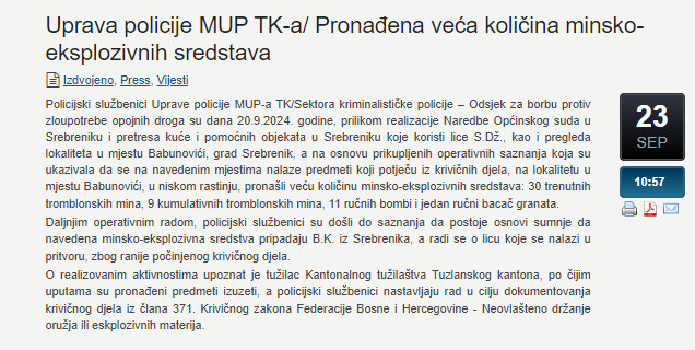 Bosnia-and-Herzegovina-avmp/Uprava-policije-MUP-TK-a_-Pronadena-veca-kolicina-minsko-ekspl