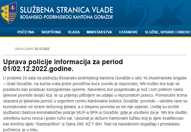 Bosnia-and-Herzegovina-avmp/Uprava-policije-informacija-za-period-02.12.2022.godine