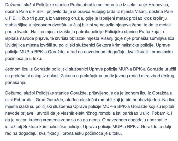 Bosnia-and-Herzegovina-avmp/Uprava-policije-informacija-za-period-od-11.07.-do-14.07.-2025
