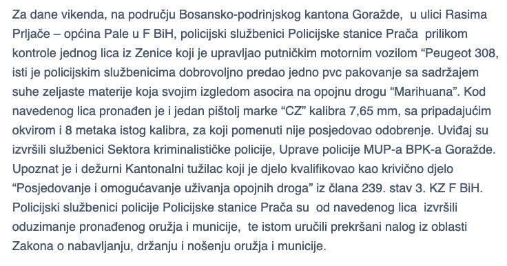 Bosnia-and-Herzegovina-avmp/Uprava-policije-informacija-za-period-od-18.07.-do-21.07.2025.