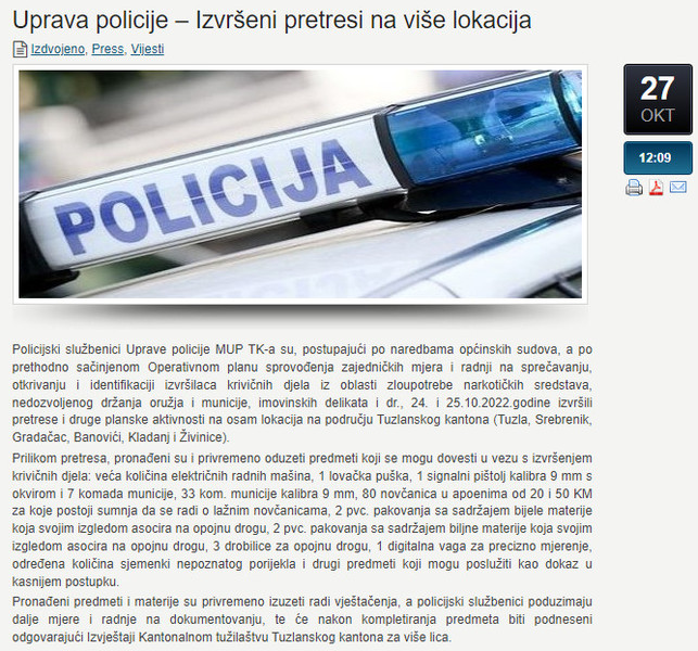Bosnia-and-Herzegovina-avmp/Uprava-policije-izvrseni-pretresi-na-vise-lokacija