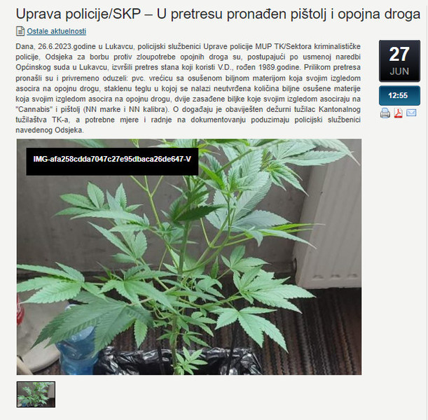 Bosnia-and-Herzegovina-avmp/Uprava-policije_SKP--U-pretresu-pronaden-pistolj-i-opojna-dro