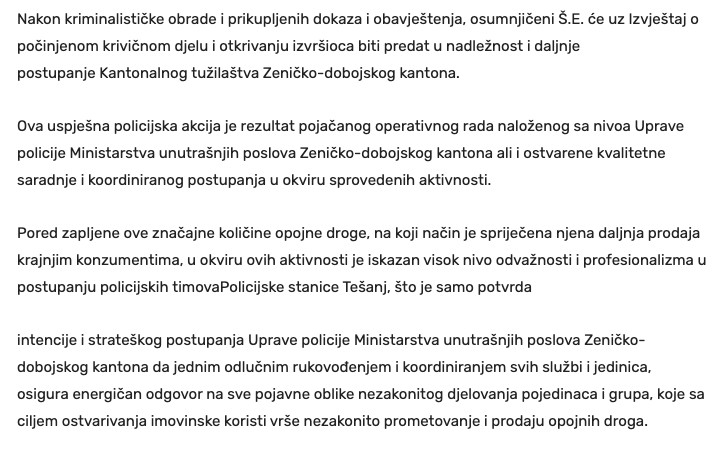 Bosnia-and-Herzegovina-avmp/Uspjesnom-akcijom-policije-u-Tesnju-pronadeno-vise-od-3kg---RT_2