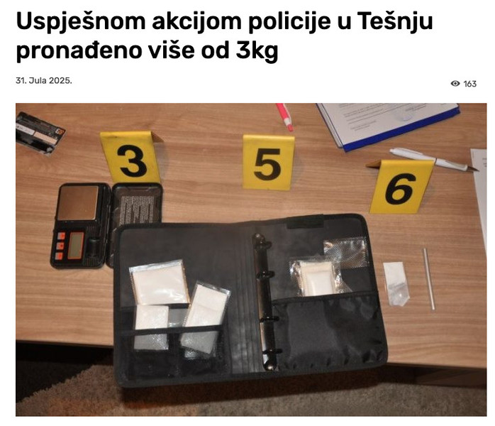 Bosnia-and-Herzegovina-avmp/Uspjesnom-akcijom-policije-u-Tesnju-pronadeno-vise-od-3kg---RT