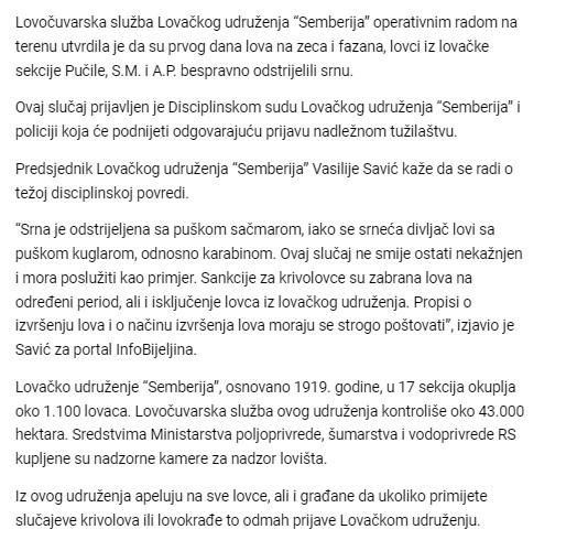 Bosnia-and-Herzegovina-avmp/Ustreljena-srna