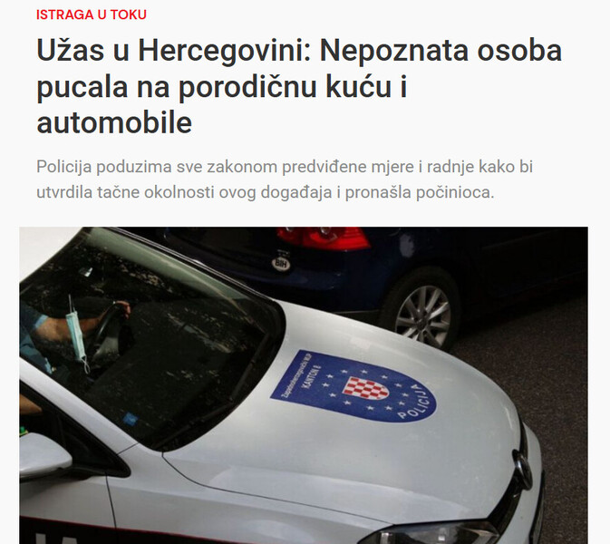 Bosnia-and-Herzegovina-avmp/Uzas-u-Hercegovini-Nepoznata-osoba-pucala-na-porodicnu-kucu-i-automobile_1