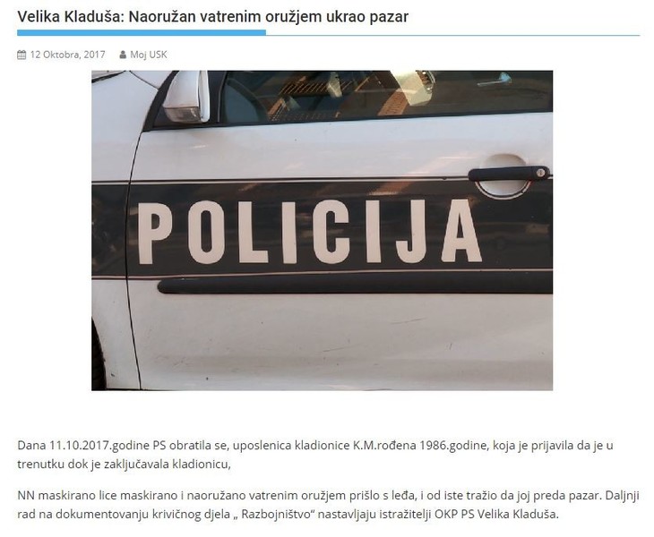 Bosnia-and-Herzegovina-avmp/Velika-Kladusa_-Naoruzan-vatrenim-oruzjem-ukrao-pazar